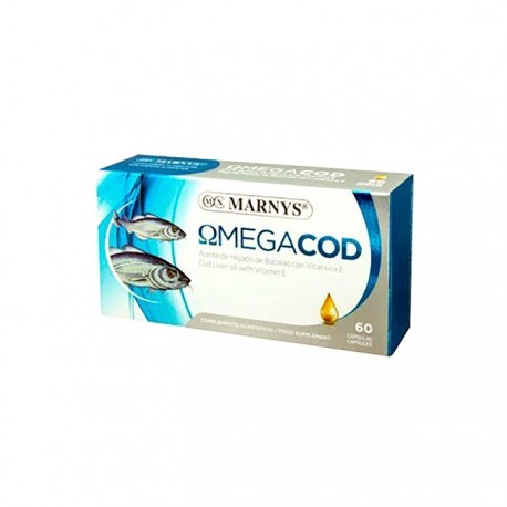 Marnys Omegacod Aceite De Hígado De Bacalao Con Vitamina E 60 C
