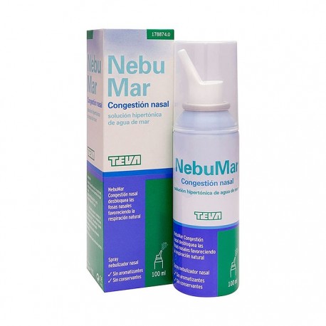 Nebumar congestión nasal solución salina 100ml