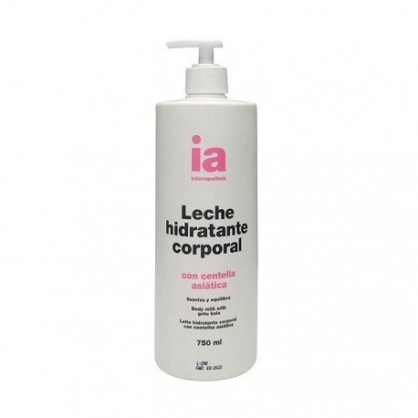 Interapothek leche corporal hidratante centella asiática 750ml