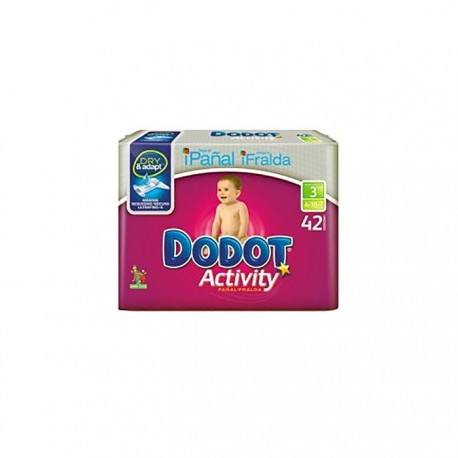 Dodot Pañal Plus Activity T/3 4-10kg 42 U