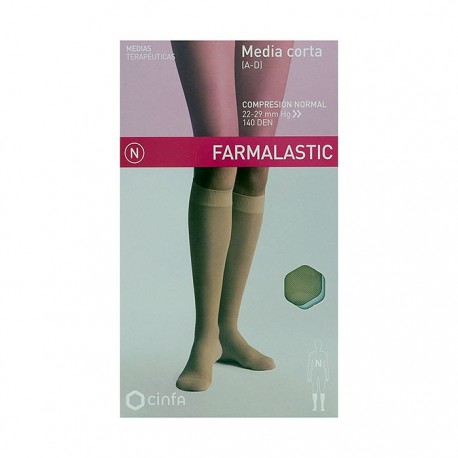 Farmalastic media corta (A-D) compresión normal T-extra grande beige 1ud