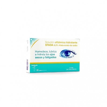 Stada solución ocular 0,2% ácido hialurónico 0,5ml 20uds