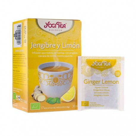 Yogi Tea Infusión Jengibre y Limon 17 Bolsitas