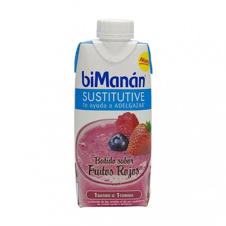 bimanan sustitutive batido de frutos rojos 330 ml