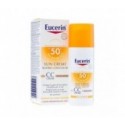 eucerin sun creme tono medio con color cc fp50+ 