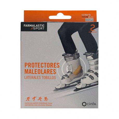 Farmalastic Sport apósito protector maleolo laterales tobillos 5x11cm 2uds