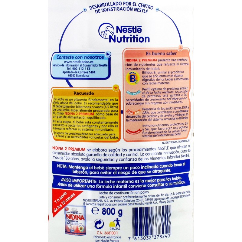 Nidina 2 Premium 1000g – Farmacia Capella