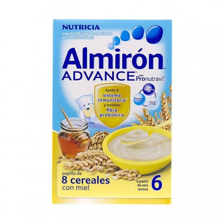 almiron advance 8 cereales con miel 500g