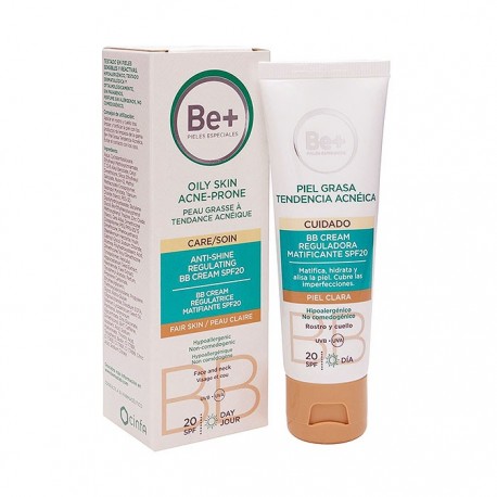 Be+ BB Cream Reguladora Matificante SPF20 Piel Clara 40ml