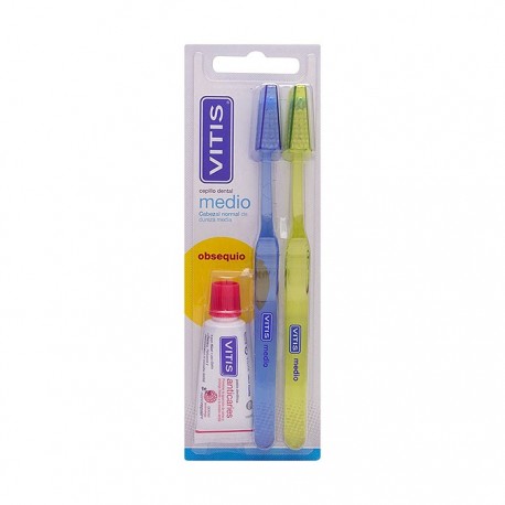 CEPILLO DENTAL ADULTO VITIS MEDIO DUPLO