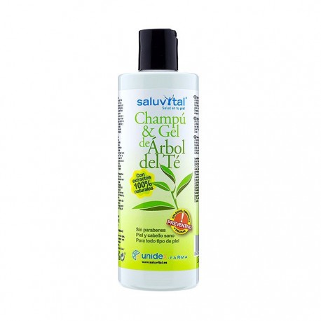 Saluvital champú & gel de árbol del té 300ml