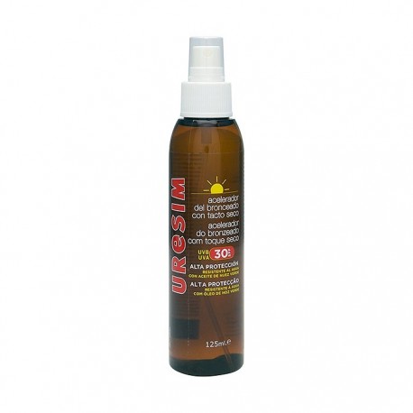 Uresim Aceite Acelerador del Bronceado Tacto Seco SPF 30 125 ml