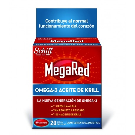 megared 500 omega 3 aceite de krill 20 capsulas