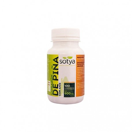 Sotya Corazón de Piña 600mg 100comp masticables