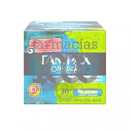 Tampax Compak Fresh Súper 20 unidades