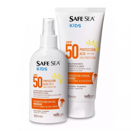 safe sea kids spf 50 fotoprotector spray antimedusas