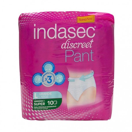 Indasec Discreet Pant Talla Super Grande 10 Uds