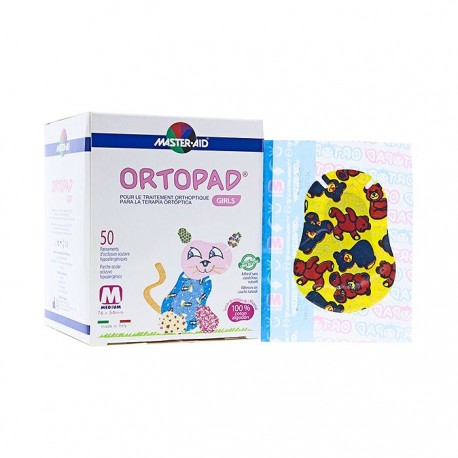Ortopad® parche ocular para niñas talla mediana 50uds