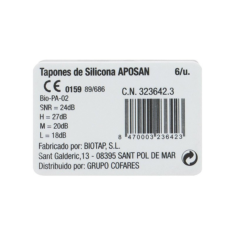 Noton aqua tapones de oídos silicona 2 uds - Farmacia en Casa Online