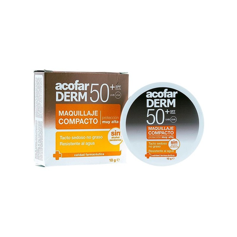 Acofarderm, AcofarDerm Maquillaje Compacto SPF50+ 10g, Farmacias 1000