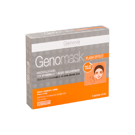 genomask mascarilla flash effect (con vit. c y ácido hialurónico)