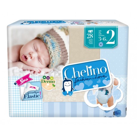 pañal t2 infantil chelino fashion & love 3-6 kg 28u