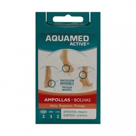 Aquamed Active ampollas apósito hidrocoloide T-G 2uds + T-M 3uds + T-P 2uds
