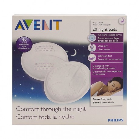Avent discos absorbentes noche 20uds