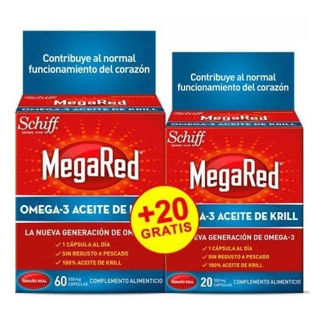 mega red omega 3 krill 500 mg 60+20 capsulas