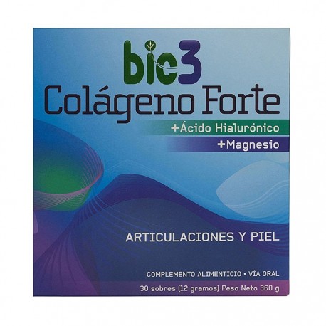 Bio3 Colágeno Forte 12mg 30 Sobres