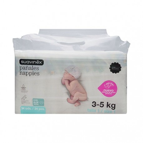 Suavinex pañal recién nacido 3-5kg 36uds