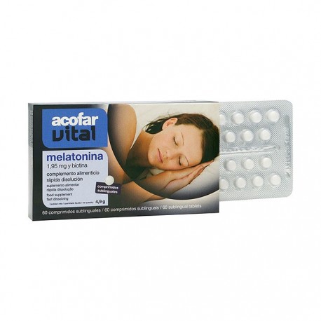 Acofarvital Melatonina 1,95mg 60comp