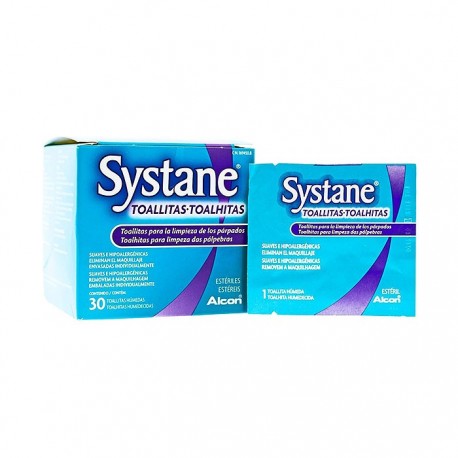 Systane Toallitas para Párpados 30 Unidades (antiguo Cilclar), 