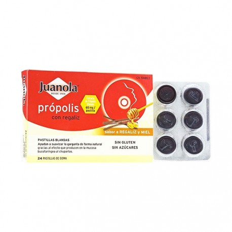 juanola propolis-regaliz 24 pastillas