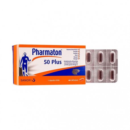 Pharmaton 50 Plus 60 Cápsulas