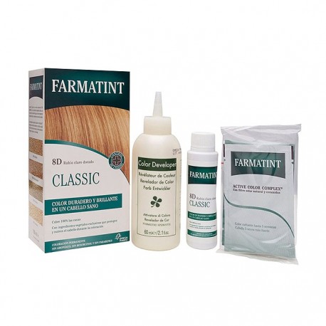 farmatint 8d rubio claro dorado 130 ml.