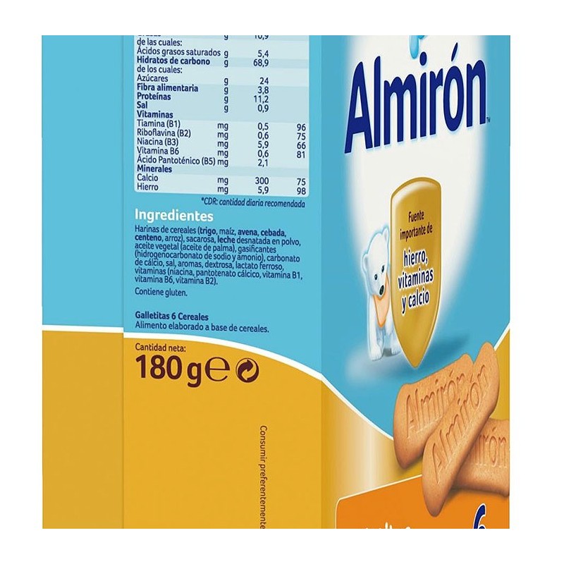 Almirón Advance Galletitas Infantiles 6 Cereales 180 gr