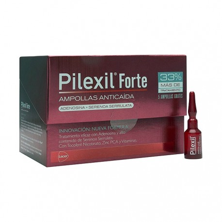 Pilexil Forte 15 Ampollas + 5 de Regalo 5 ml