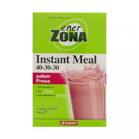 Enerzona Instant meal fresa 4 sobres