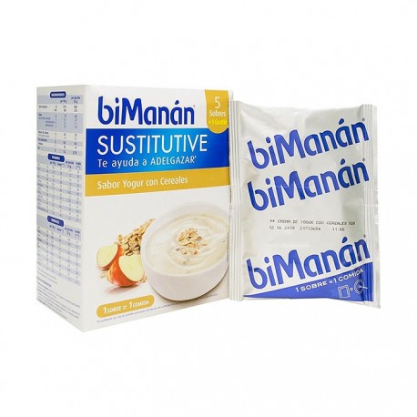 bimanan crema yogur cereales 6 sobres