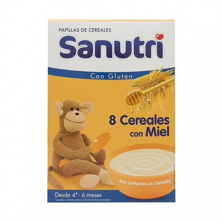 Sanutri 8 cereales con miel 600g