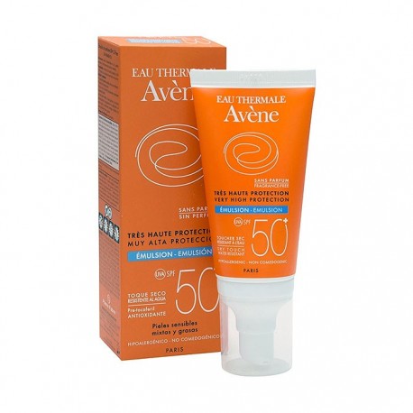 Avene Solar SPF50+ Emulsion Sin Perfume 50ml