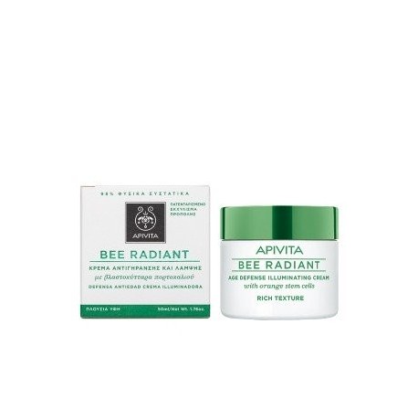 BEE RADIANT Crema iluminadora Defensa Antiedad - Textura rica