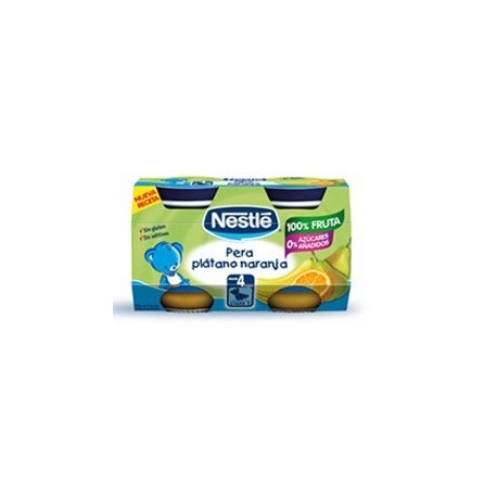nestle tarros duo 130g.pera/plat.pack 2u