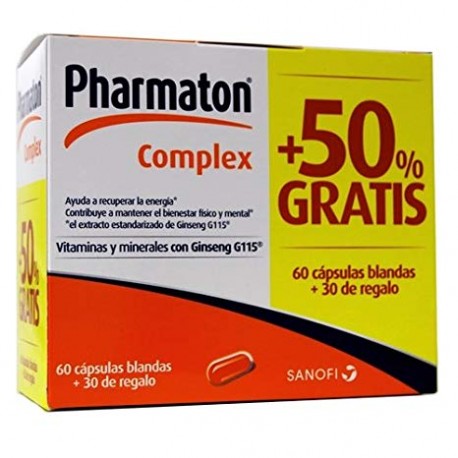 Pharmaton Complex 60 Cápsulas +30 Cápsulas