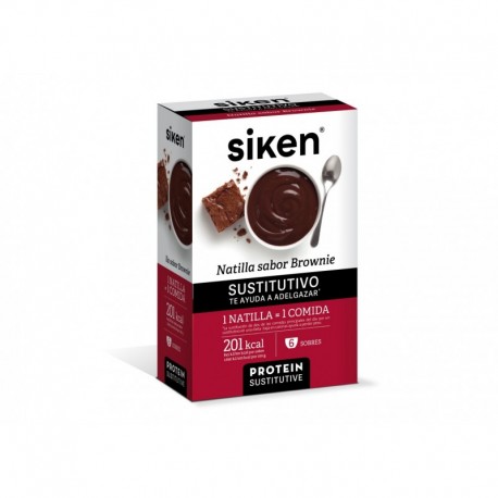 Siken Natillas Sabor Brownie 6 Sobres