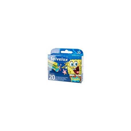 salvelox aposito adhesivo bob esponja 20 u infantiles