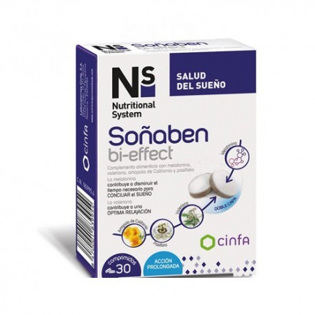 NS Soñaben Bi-Effect 1,85 mg Melatonina 60 Comp