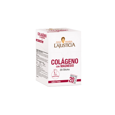 Ana Maria LaJusticia Colágeno con Magnesio Sabor Fresa 20 Sticks