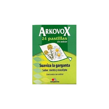 Arkovox menta y eucalipto pastillas 24uds